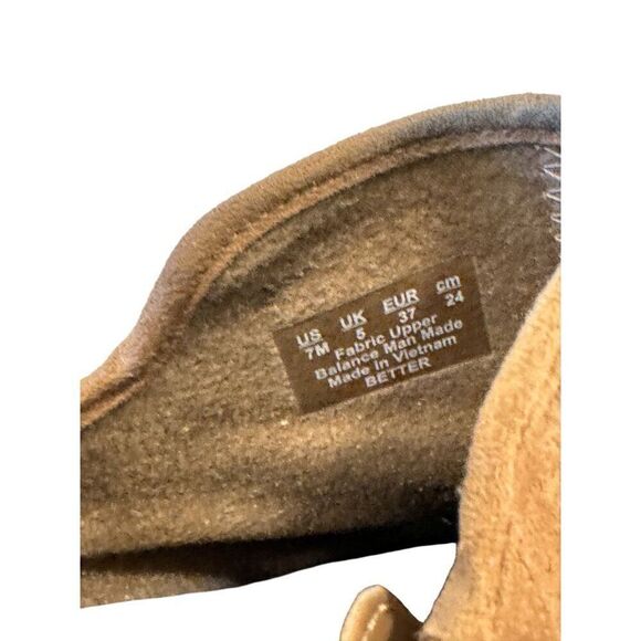 Dr. Scholls Tan Perforated Low Heel Booties/Ankle Boots EUC Sz 7 Cushioned Sole - Picture 8 of 8